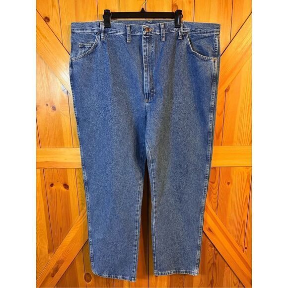 Rustler Regular Fit Straight Leg Heavyweight  Denim Jeans 46x32 NWT (2017) - Picture 1 of 6